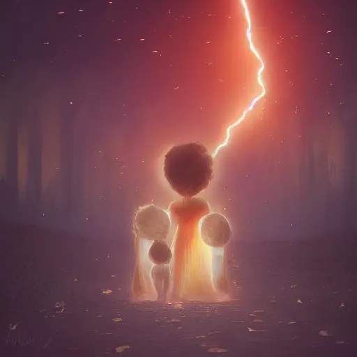 Image similar to A family hugging each other for the last time as the world is ending, meteors are falling from the sky, everything is on fire, dramatic lighting, digital art, very very very very very very beautiful, 8K, dark lighting, trending on Artstation, award winning