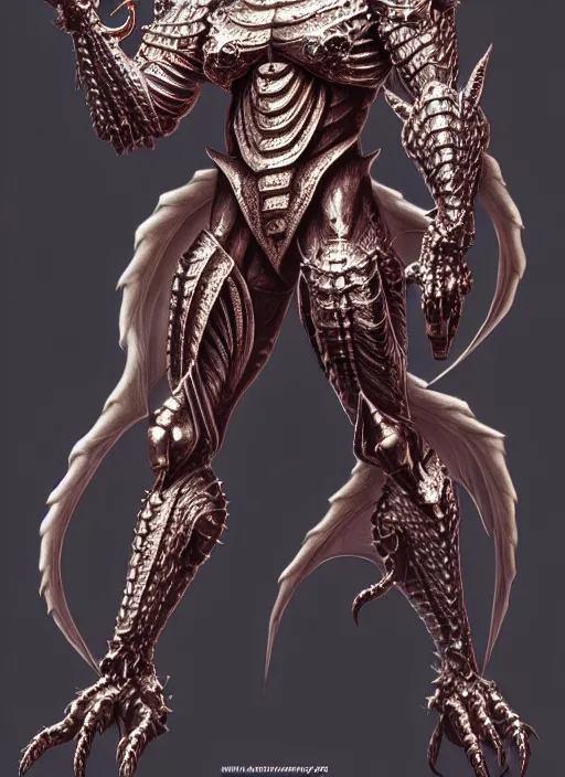 Image similar to muscular and tall ghostly fire humanoid dragon!!!! draconian!! intricate ornate iridescent heavy armor!! character concept art, sharp focus, octane render! unreal engine 5! highly rendered!! trending on artstation!! detailed linework!! illustration by artgerm, wlop, and chie yoshii