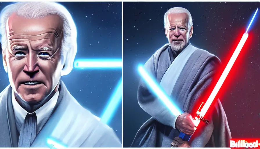 Image similar to joe biden is obi - wan kenobi, billboard image, hyperdetailed, artstation, cgsociety, 8 k