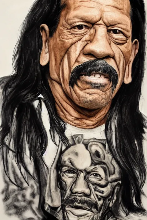 Image similar to portrait of Danny Trejo