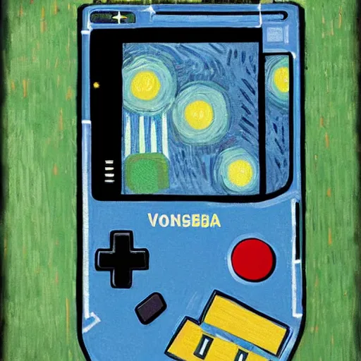 Image similar to gameboy by vincent van gogh