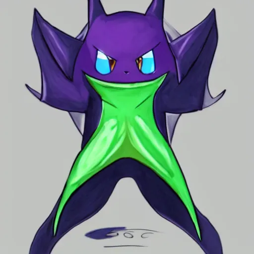 Prompt: metapod haunter pokemon hybrid