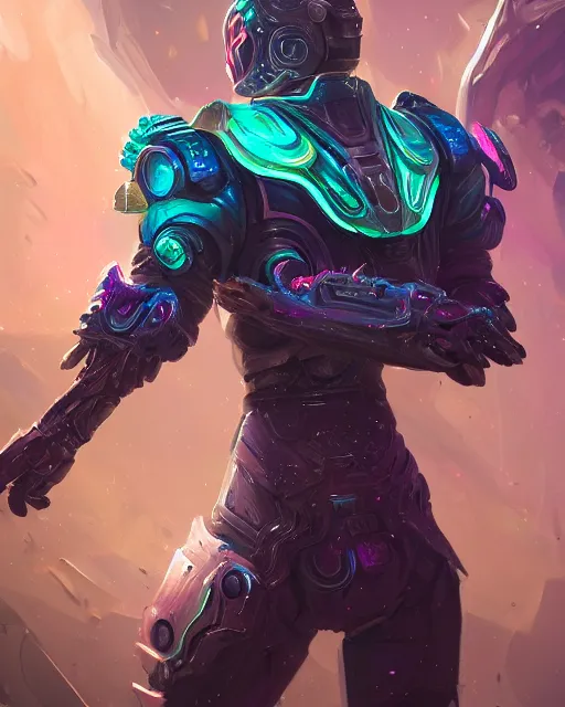 Prompt: Full Armor set made of galaxies and sci fi parts conjuring cosmic energy, surrealism, smooth, intricate, elegant, galactic energy, power aura, neon glowing spells, digital painting, artstation, concept art, high tech fantasy, sharp focus, illustration, art by Jason Chan and Riot Studios and Blizzard Studios