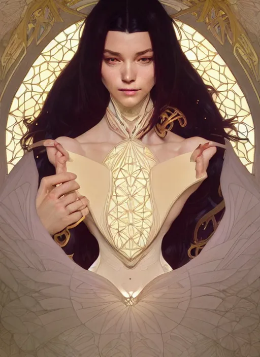 Image similar to symmetry!! portrait of wolwerine, intricate, elegant, highly detailed, my rendition, digital painting, artstation, concept art, smooth, sharp focus, illustration, art by artgerm and greg rutkowski and alphonse mucha and uang guangjian and gil elvgren and sachin teng