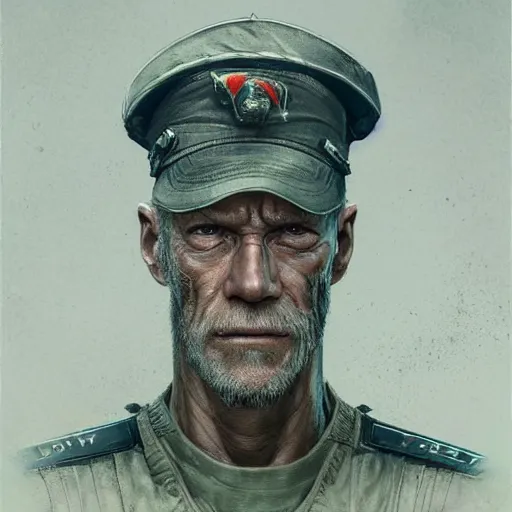 Image similar to portrait of a man by greg rutkowski, stephen lang as a colonial marine from aliens franchise, he is about 6 0 years old, military composure, wearing the tactical gear of the colonial marines, highly detailed portrait, digital painting, artstation, concept art, smooth, sharp foccus ilustration, artstation hq