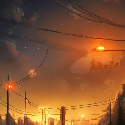 Image similar to this place is truly beautiful and the atmosphere is buzzing the town lights are glowing particularly brightly tonight all these pigs look beautiful, trending on artstation,