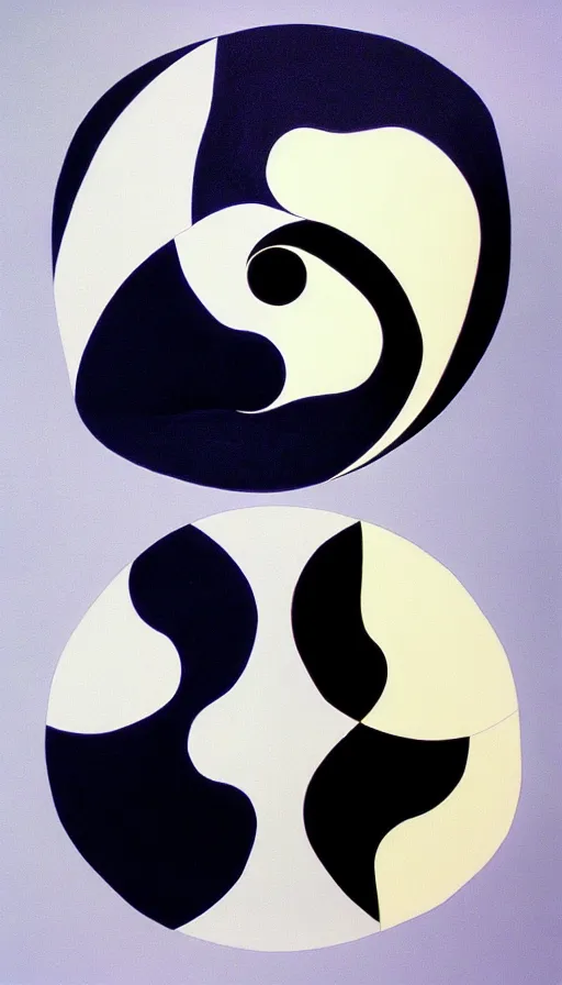 Image similar to Abstract representation of ying Yang concept, by David Eichenberg