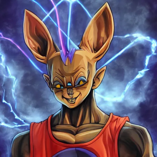 Prompt: an full body oil painting of a beerus the god of detruction wearing hip - hop clothes, by artgerm, hd, hdr, ue 5, ue 6, unreal engine 5, realistic 3 d style, cinematic 4 k wallpaper, 8 k, ultra detailed, gta 5 cover art, high resolution, artstation, award winning