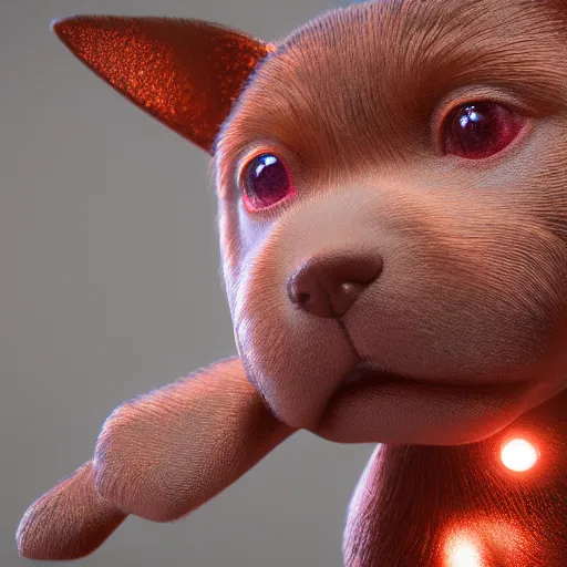 Image similar to japanese abc's, octane render, glowing edges, electric puppy, ultra detailed, ultra sharp, 8 k, weathered.