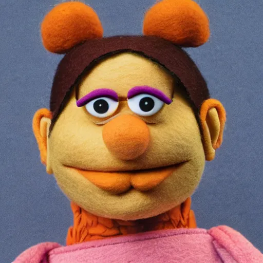 Prompt: george costanza as a muppet. highly detailed felt. hyper real photo. 4 k.