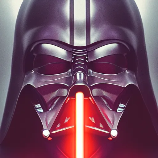 Image similar to portrait of darth vader, intricate artwork, concept art, octane render, deviantart, cinematic, key art, hyperrealism, iridescent accents, portrait photograph, nikon 3 5 mm, photograph by greg rutkowski