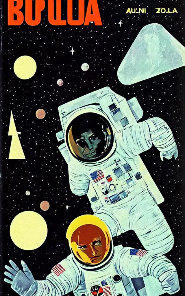 Image similar to Apollo 11. bauhaus art. retro comicbook art. dean ellis.