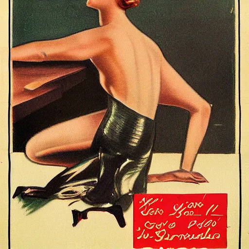 Prompt: year 1 9 2 8 commercial poster for radium underwear. realistic drawing