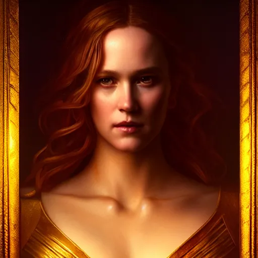 Image similar to majestic gracious regal seductive aphrodite portrait, ancient greece, atmospheric lighting, painted, intricate, volumetric lighting, beautiful, rich deep colours masterpiece, golden hour, sharp focus, ultra detailed, by leesha hannigan, ross tran, thierry doizon, kai carpenter, ignacio fernandez rios