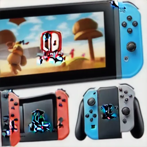 Image similar to nintendo switch in the style of a computer