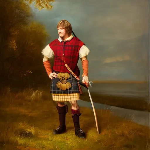 Image similar to a portrait of a Scottish laird.