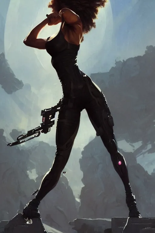 Image similar to halle berry storm as aeon flux profile picture by Greg Rutkowski, dynamic pose, intricate, futuristic, fantasy, elegant, by Stanley Artgerm Lau, greg rutkowski, thomas kindkade, alphonse mucha, loish, norman Rockwell,