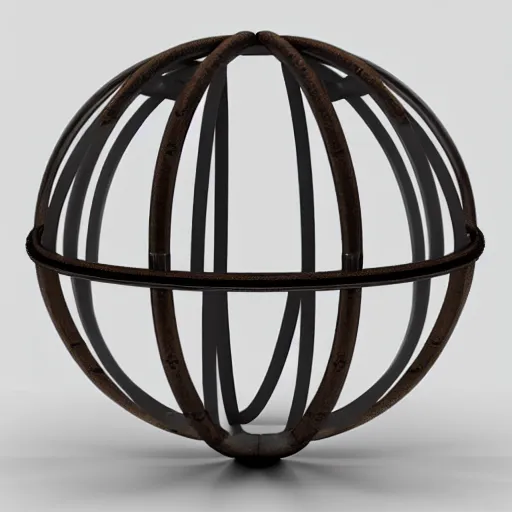 Prompt: Voroni diagram of a armillary sphere 8k Octane render 3D