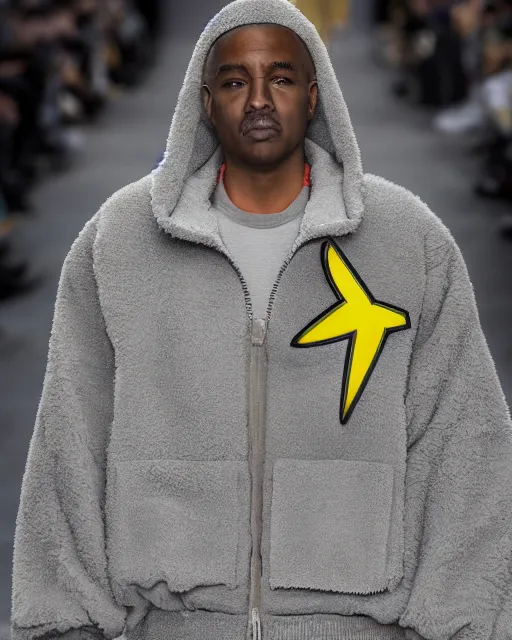 Image similar to hyperrealistic and heavy detailed 2321s Yeezy runway show of Pikachu , Leica SL2 50mm, vivid color, high quality, high textured