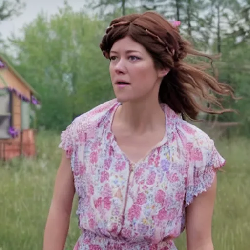 Image similar to film still of mary elizabeth winstead in midsommar 2 ( 2 0 2 4 )