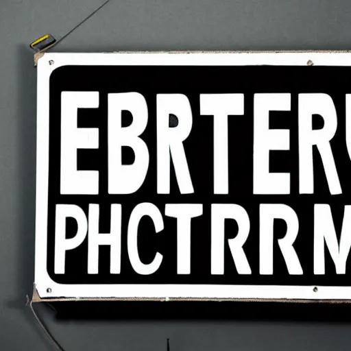 Image similar to white sheet sign that says in black letters « error », photography