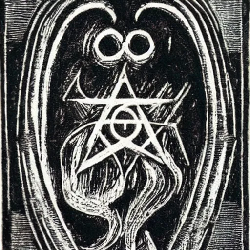 Prompt: magic protection iconography old occult runes intaglio etching engraving alchemy ink witchcraft