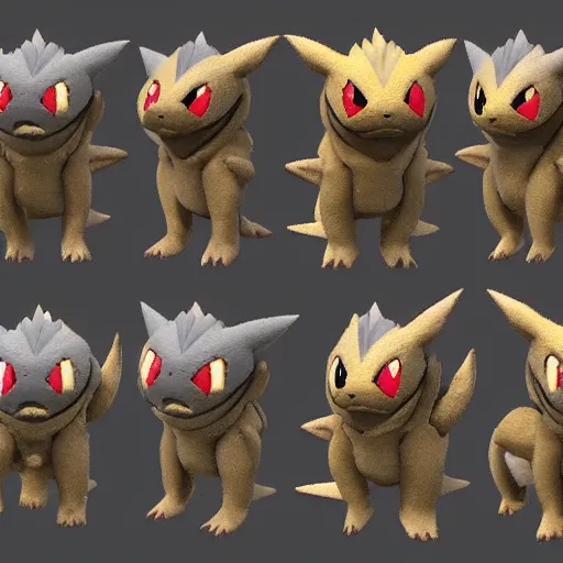 Image similar to new pokemon that doesn't exist, 3 d rendered