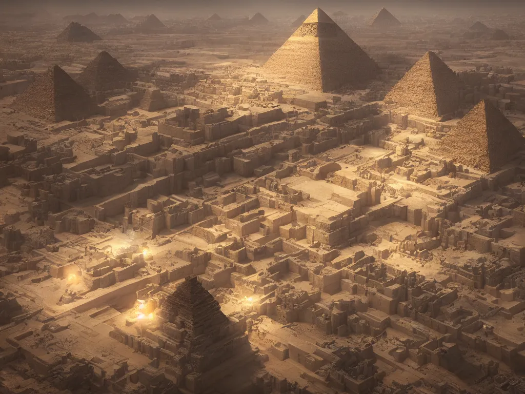 Image similar to photography of an egyptian god standing in front of the giza pyramid, fantasy ,volumetric lighting, intricate, elegant, hyperdetailed 3d matte painting, highly detailed, digital painting, artstation, smooth, sharp focus, illustration, art by Makoto Shinkai and artgerm, hyperrealism, hyperrealistic, cinematic masterpiece, fantasy style 8k ultrahd octane render