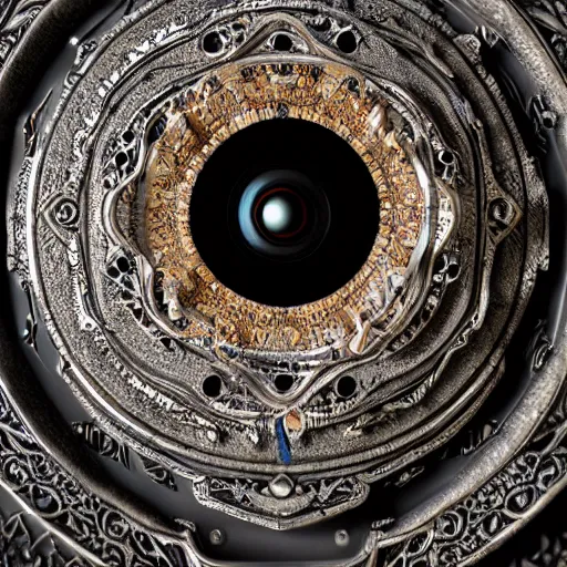 Prompt: The eye of Rah, intricate, ornate, photorealistic, ultra detailed, octane render, high definition, depth of field, bokeh, 8k, artstation, cgsociety