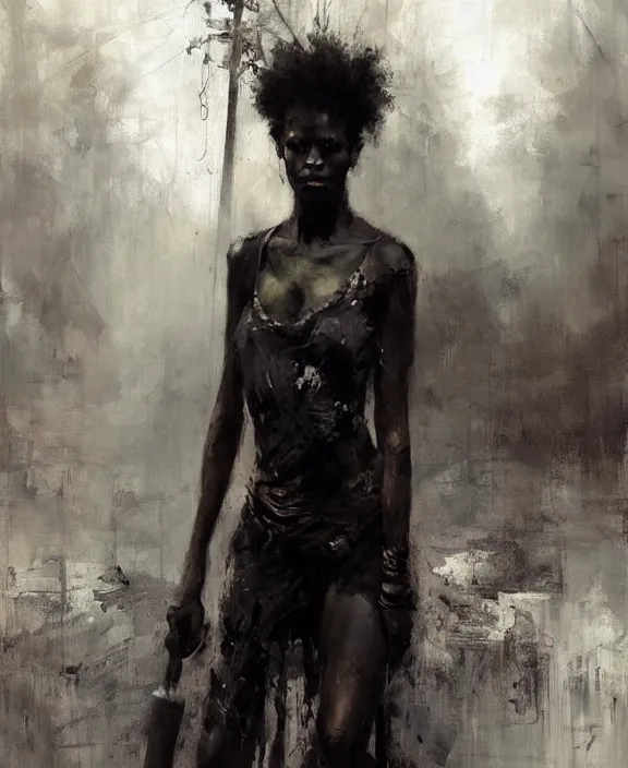 Image similar to afro witches by jeremy mann