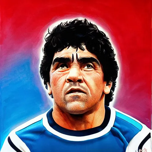 Image similar to diego armando maradona by mark brooks, hd, hyper detailed, 4 k - h 6 4 0