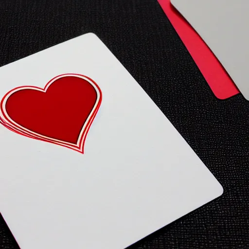 Prompt: jack of heart card futuristic ultrarealistic center of card blank background