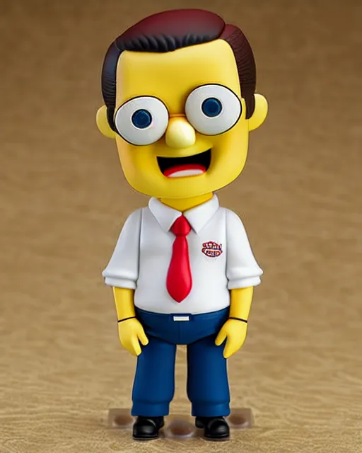 Prompt: nendoroid sponge bob ted cruz, collectible, product photo, realistic shaded, fine detail