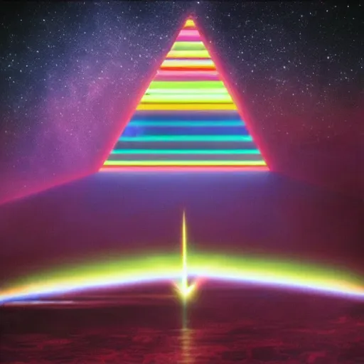 Prompt: pink Floyd dark side of the moon cover, but in 4k and highly detailed.