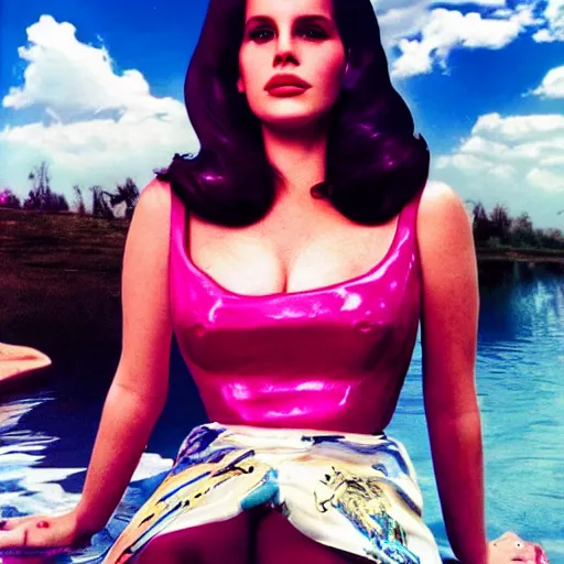 Image similar to lana del rey by david lachapelle