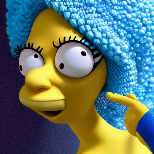 Prompt: Marge Simpson, Photorealism, Cosplay, 8k