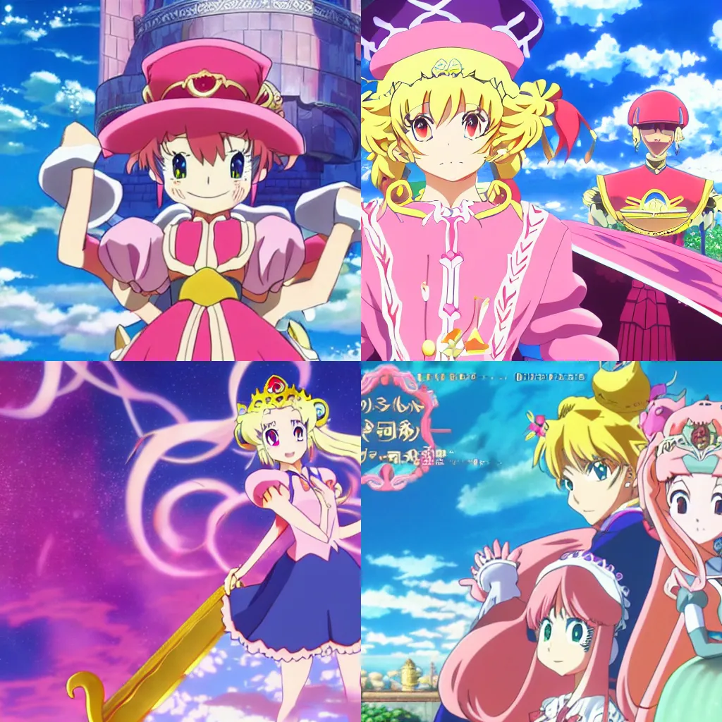 Prompt: anime key-visual of The Legend of Princess Peach, opening scene, hd