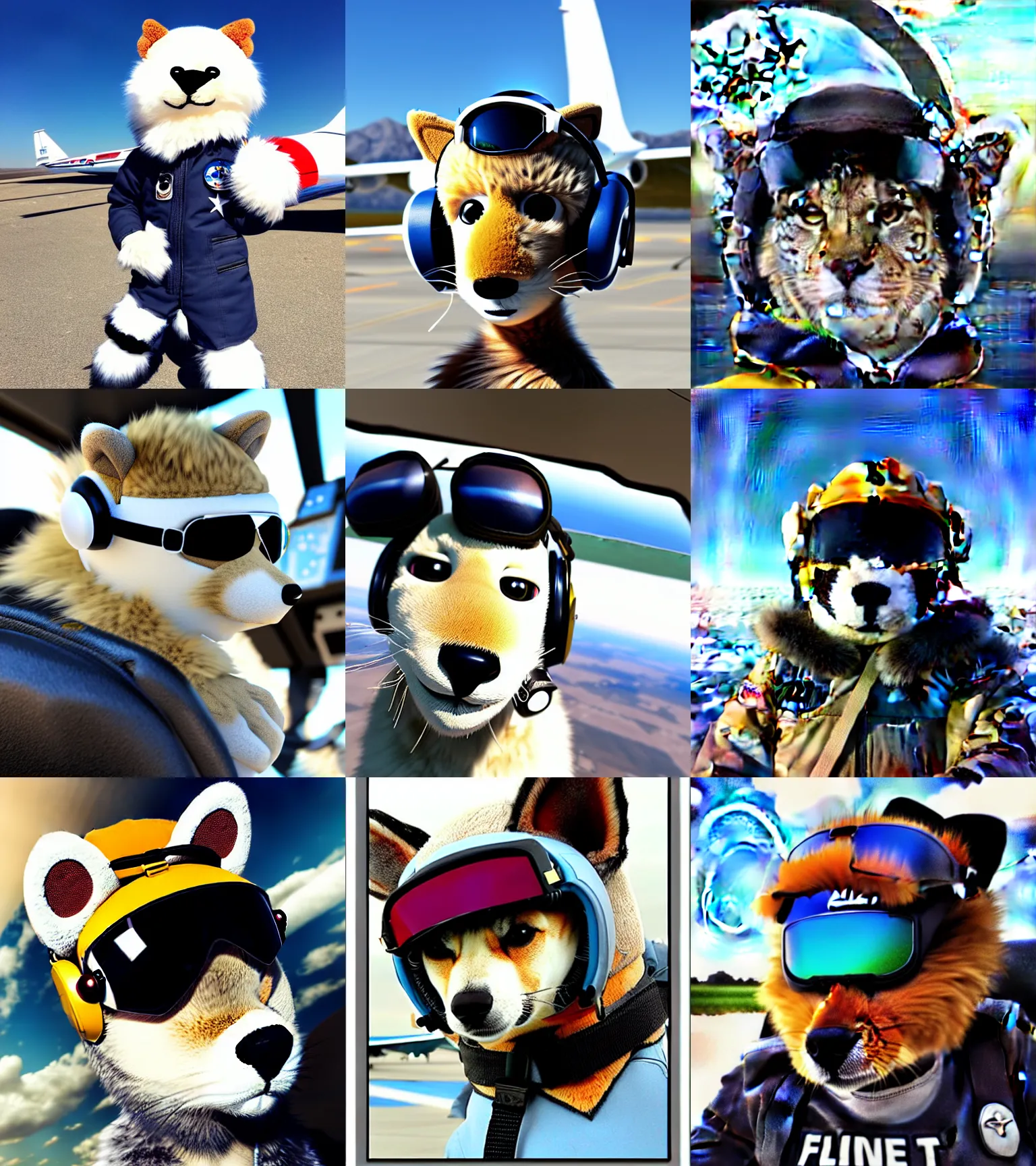 Image similar to furry pilot