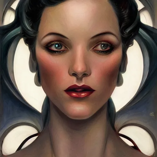 Prompt: a streamline moderne, art nouveau, multi - ethnic and multi - racial portrait in the style of charlie bowater, and in the style of donato giancola, and in the style of charles dulac. clear, very large eyes. symmetry, ultrasharp focus, volumetric lighting, photorealistic digital painting, intricate, elegant, highly detailed, centered.