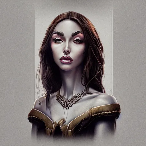 Prompt: allure queen, heroine, beautiful, detailed symmetrical close - up portrait, intricate complexity, in the style of artgerm and peter mohrbacher, cel - shaded