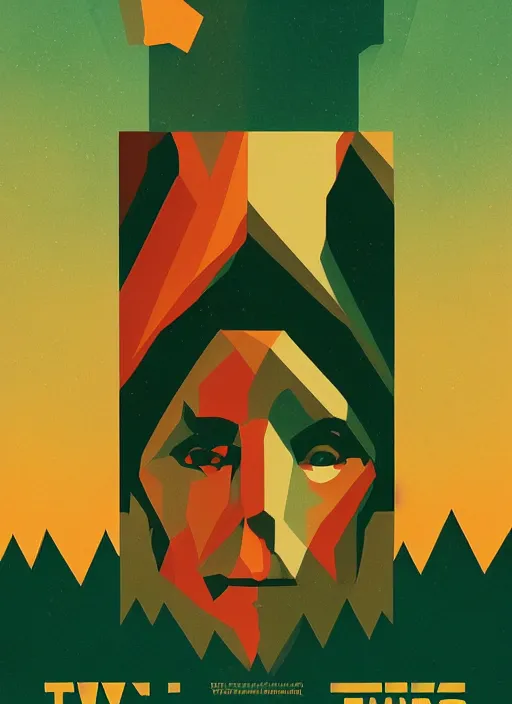 Image similar to twin peaks movie poster art by petros afshar