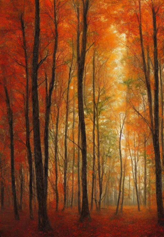 Prompt: a wide shot of a forrest butbthe trees are hands, warm colors, soft lighting, atmospheric, cinematic, moody, in the style of diego koi, gina heyer, luiz escanuela, art by alyssa monk, hyperrealism, rule of thirds, oil on canvas, 8 k