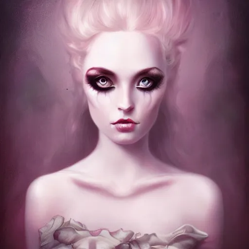 Image similar to of a surreal Portrait inspired by Natalie Shau,Charlie bowater,Anna Dittman,cinematic