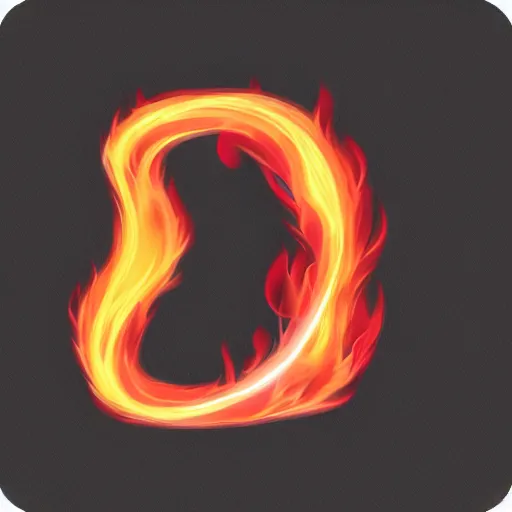 Prompt: a vector fire flames symbol in the shape of the letter v, smooth curves