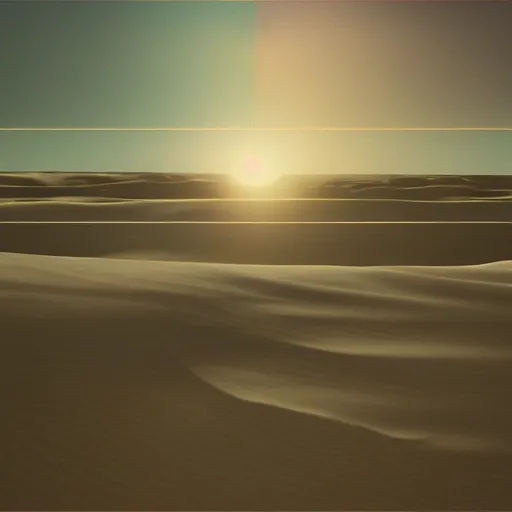 Prompt: a bright cyborg walking in a desert, sunny weather, gerhard richter, rendered in octane