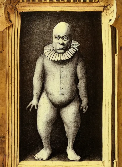 Image similar to 1 8 0 0 s style full body detailed photograph of silly humpty dumpty jack black, realistic, hieronymus bosch