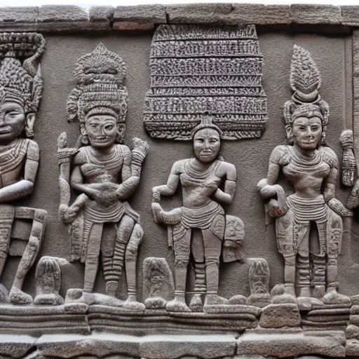 Image similar to angkor bas relief nfl players