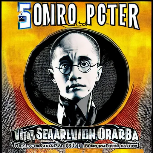 Image similar to harry potter obama sonic 10, metal album art