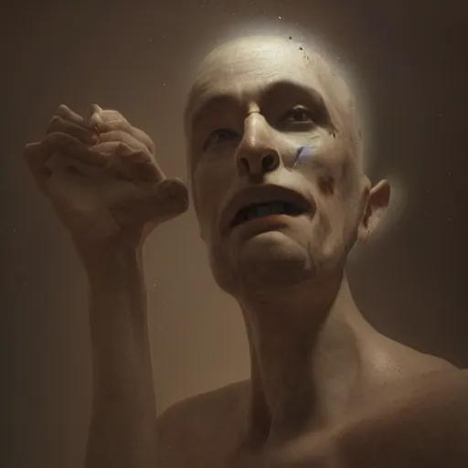 Prompt: Alfredo and the Afterlife, by Roberto ferri, octane render, volumetric lighting, intricate, sharp focus