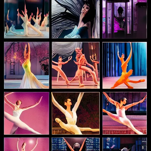 Image similar to playbill of prima ballerina, stage lighting, low angle, oriental scene, hyper realistic, smooth, focus, radiant, chromatic